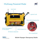KA500, 5-Way Powered Emergency AM-FM-SW NOAA